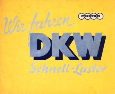 DKW Commercial Modelprogram 1952 "Wir fahren DKW" Carbrochure  (5010)